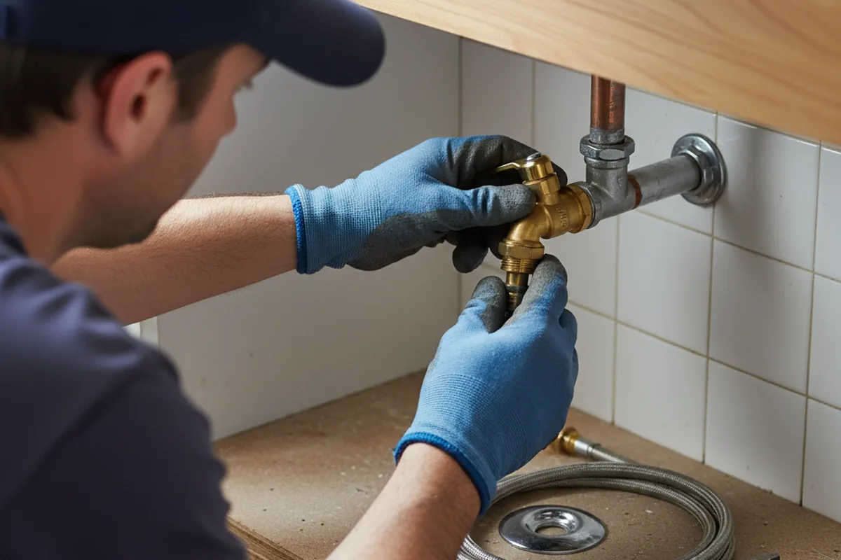 Shutoff valve and fitting work during Faucet and Fixture Repair in Owosso